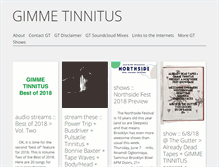 Tablet Screenshot of gimmetinnitus.com